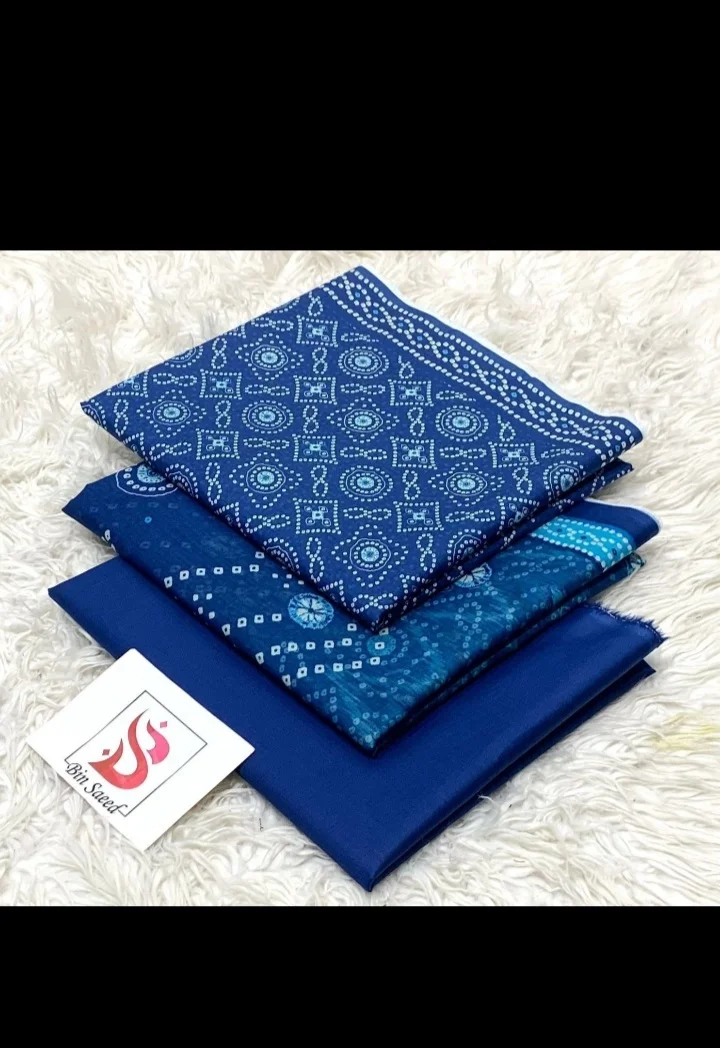 Unstiched Lawn 3 Piece